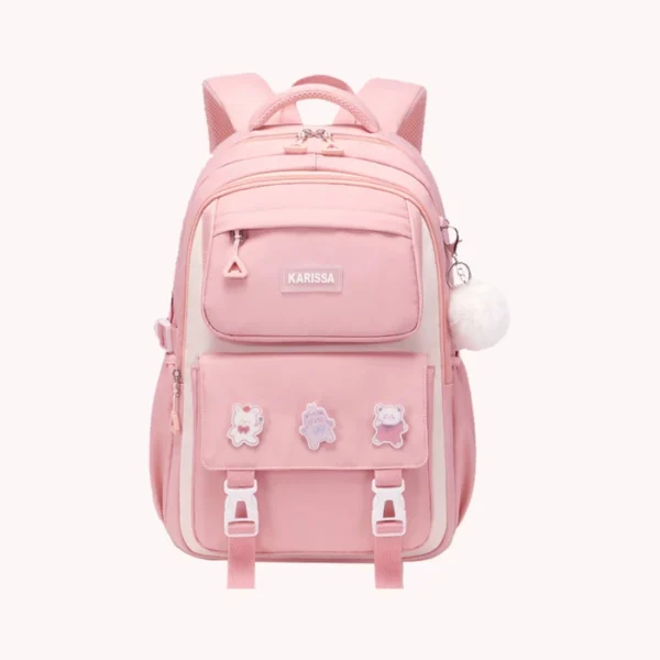 Kids Backpack Children School Bags for Girls Orthopedic Waterproof Primary Schoolbag Book Bag (pink)